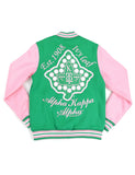 AKA Fleece Varsity Jacket - Alpha Kappa Alpha