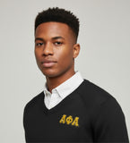 Alpha Phi Alpha Brooks Brothers Greek Letter V-Neck Sweater