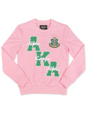 Alpha Kappa Alpha Chenille Shield Crewneck Sweatshirt