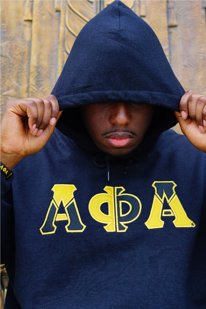 Alpha Phi Alpha Color Block Greek Lettered Hoodie