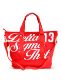 Delta Sigma Theta Canvas Crossbody Tote Bag