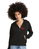 Delta Sigma Theta Call Tag Fleece 1/2 Zip Hooded Pullover- Delta Sigma Theta