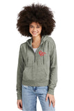 Delta Sigma Theta Call Tag Fleece 1/2 Zip Hooded Pullover- Delta Sigma Theta