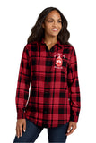 Delta Sigma Theta Plaid Flannel Tunic