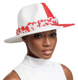 Delta Sigma Theta Fedora Pearl Hat