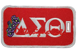 Delta Sigma Theta Sorority Flower Luggage Tag