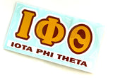 Iota Phi Theta Greek Letter Decal