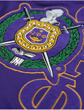 Omega Psi Phi Chenille Shield Crewneck Sweatshirt