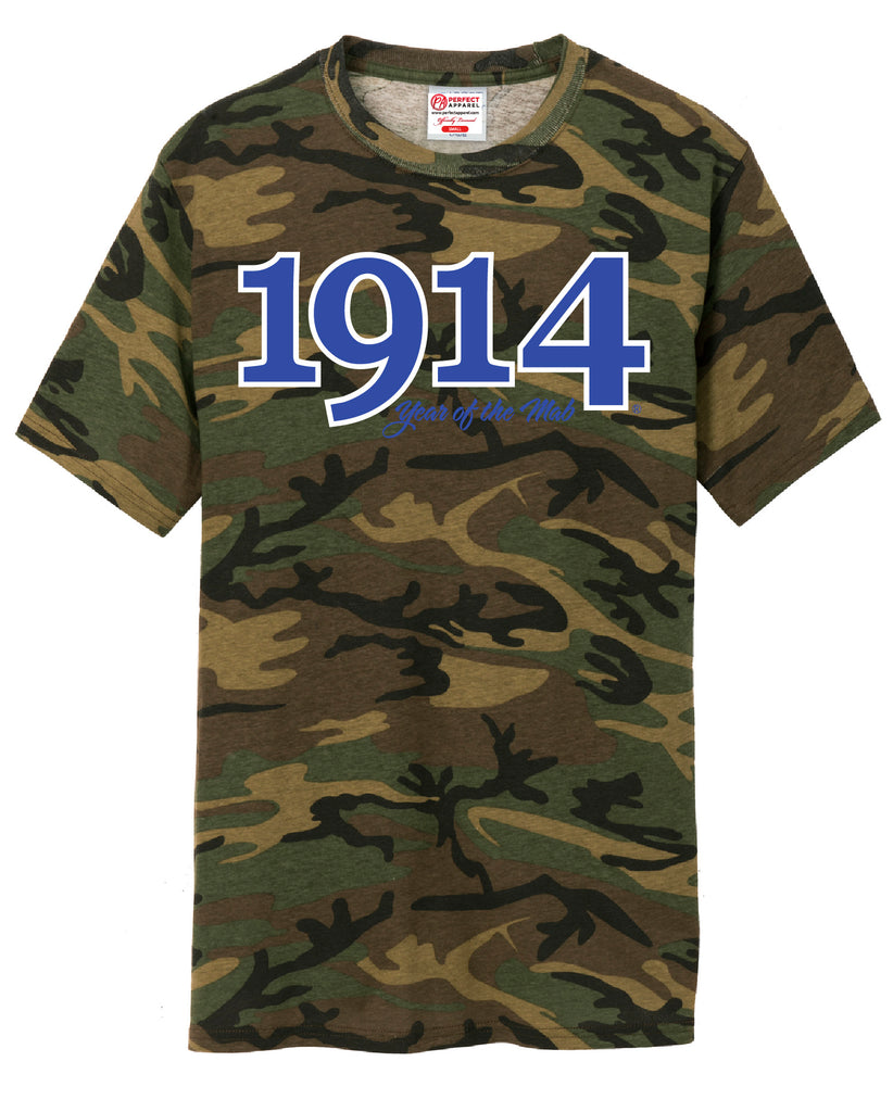 Founding Year Embroidered 1914 T-Shirt- Phi Beta Sigma