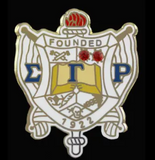 Sigma Gamma Rho Ruby Shield Lapel Pin