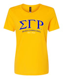 SG Rho College Letter T-Shirt - Sigma Gamma Rho