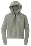 ZPB Fleece 1/2 Zip Pullover Hoodie- Zeta Phi Beta