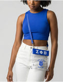 Zeta Phi Beta Clear Cross Body Stadium Bag