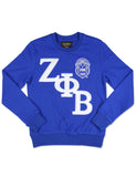 Zeta Phi Beta Chenille Shield Crewneck Sweatshirt