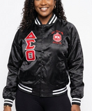 Delta Sigma Theta Satin Baseball Jacket