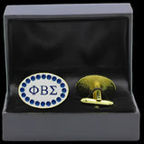 Phi Beta Sigma Stone Cuff Links