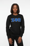Zeta Phi Beta 3 Greek Letter Premium Crewneck Sweatshirt