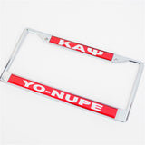 YO NUPE Call Tag Plate Frame - Kappa Alpha Psi