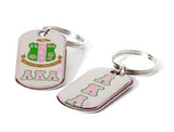 AKA Dog Tag Keychain - Alpha Kappa Alpha