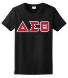 Delta 3 Lettered Embroidered T-Shirt - Delta Sigma Theta