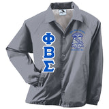 Sigma Greek Lettered Crossing Line Jacket - Phi Beta Sigma