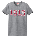 Delta 1913 Founding Year Embroidered T-Shirt - Delta Sigma Theta