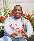 Delta Sigma Theta Color Block Greek Lettered Crewneck Sweatshirt