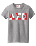 Delta Sigma Theta Color Block Greek Lettered T-Shirt