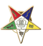 OES star lapel pin