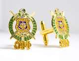 Omega Shield Cufflinks - Omega Psi Phi