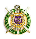 Omega Crystal Crest Lapel Pin - Omega Psi Phi