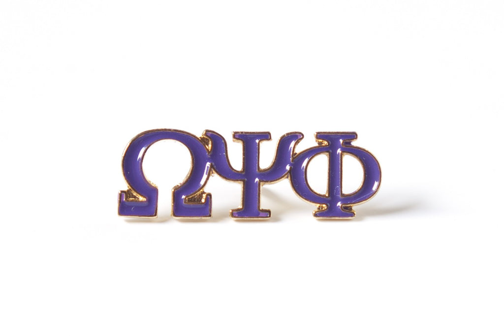 Omega 3 Letter Lapel Pin - Omega Psi Phi