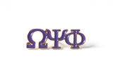 Omega 3 Letter Lapel Pin - Omega Psi Phi