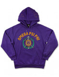 Omega Psi Phi Chenille Shield Hoodie