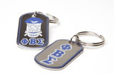 Sigma Dog Tag Keychain - Phi Beta Sigma