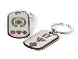 Omega Dog Tag Keychain - Omega Psi Phi