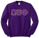 Omega Greek 3 Letter Crewneck Sweatshirt - Omega Psi Phi