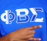 Phi Beta Sigma Color Block Greek Lettered Hoodie