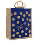 SGRho Mini Polkadot Jute bag