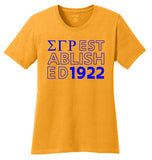 Sigma Gamma Rho Established Year T-Shirt