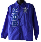 Zeta Greek Lettered Crossing Line Jacket - Zeta Phi Beta