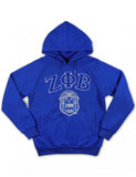 Zeta Chenille Shield Hoodie - Zeta Phi Beta