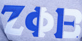 Zeta Phi Beta Color Block Greek Lettered Hoodie